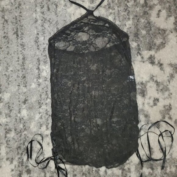 Other - Velvet Kitten Sexy Black Mesh Top || EUC